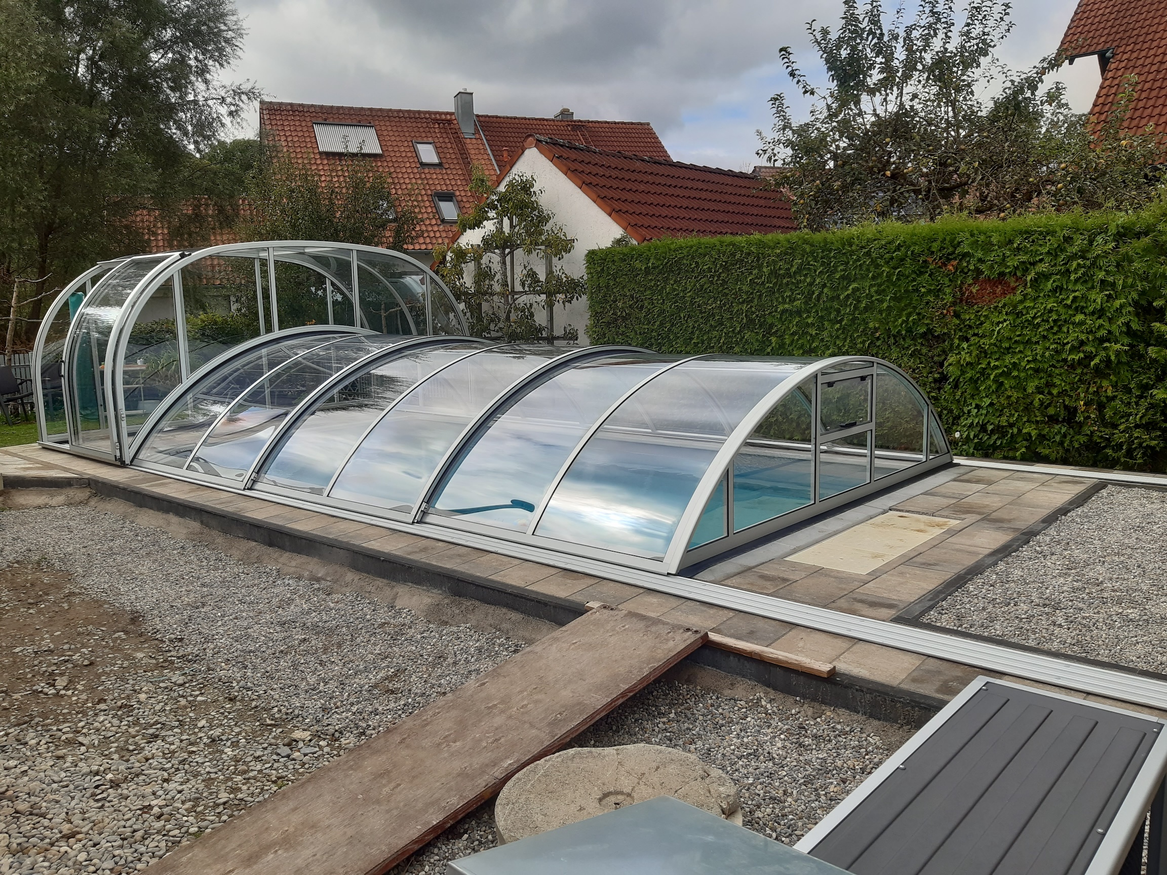 VÖROKA erhöhter Vorbau KW 37 (4) Poolüberdachung mit erhöhtem Vorbau
