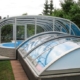 Sonderbau Poolüberdachung von VÖROKA mit erhöhtem Vorbau